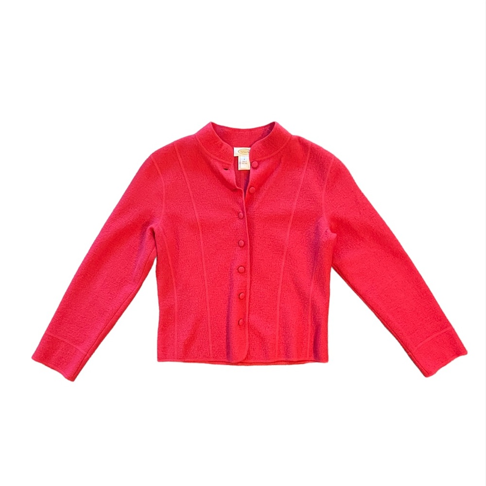 Barbie Pink Vintage Talbots 100% Wool Shacket